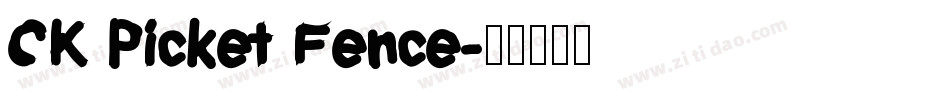 CK Picket Fence字体转换